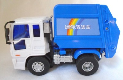 blue garbage truck toy