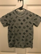 Boys Gray and Black Nike Tee Shirt New Size 4 Dri Fit