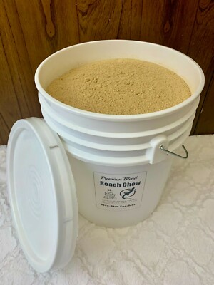 5 Gallons/25 Pounds Premium Cricket/Roach Chow High Calcium/Balanced Protein