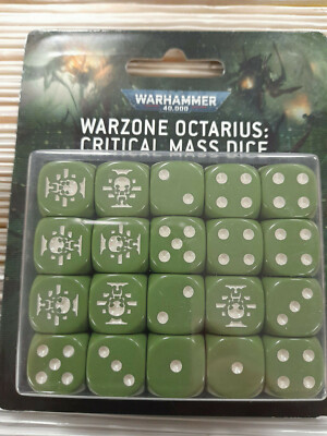 Warhammer 40k Warzone Octarius Critical Mass Würfel - NEU & SEALED