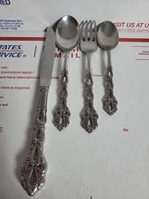 Mixed Lot 4 Pcs Oneida Community CHANDELIER Stainless Spoons Fork Knife