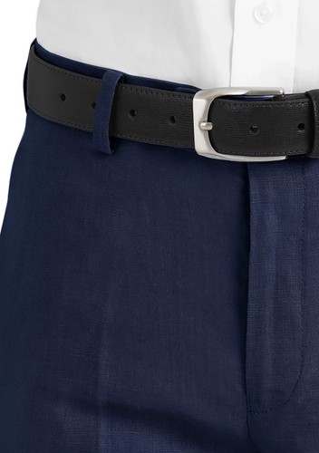 Lauren Ralph Lauren Boys Linen Plain Pants, Navy, 20RX30W - Picture 2 of 4