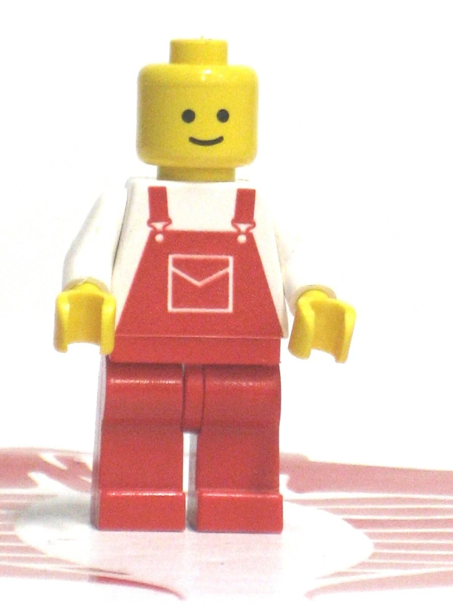 Lego Minifigure Farmer Red Overalls 1980 s MINIFIG Original Figure