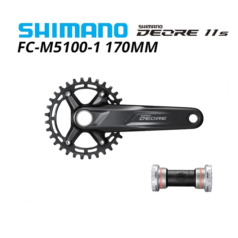 SHIMANO DEORE 1x10Speed MTB Mountain Bike Groupset FC-M5100 Crankset CS-M4100 - Image 2 of 4