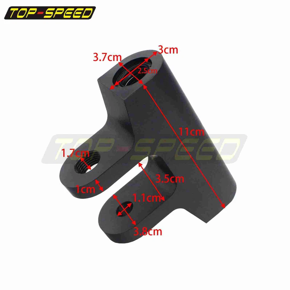 Eslabón de descenso trasero de aluminio Billet negro para Yamaha V-Max VMX1700 2009-2019 Foto 2 de 4