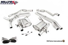For Audi RS5 quattro 2.9 V6 T Coupe Milltek Non Res Race Cat Back Exhaust Tit...