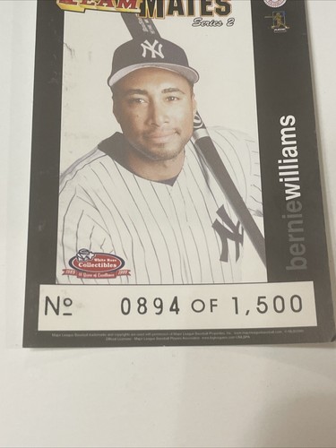 1999 Bernie Williams TRAILER With Card 894/1500. Teammates Series 2. 1:80 Scale - Picture 15 of 20