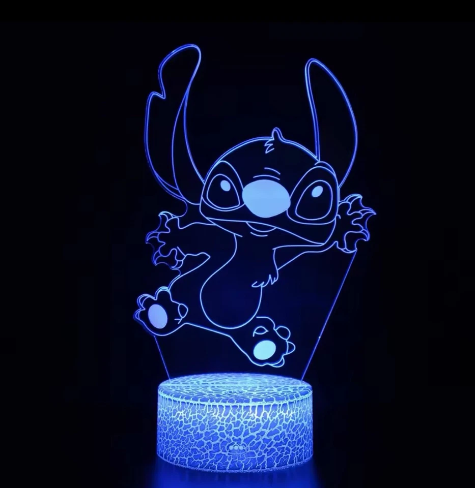 3D Illusion Stitch Night Light -smart Touch -remote Controlled Lamp - Imagem 4 de 4