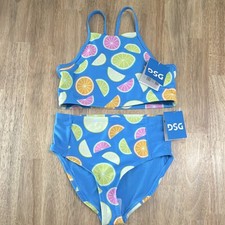 DSG Girls Bathing Suit Blue UV-Protection M