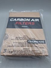 4 Boxes Ceiling Fan Filters for Blades  3 Pack Set Coconut Carbon Air Filters