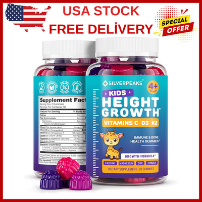 Height Growth Gummies for Kids - Growth Vitamins for Teens Height Growth Supplem