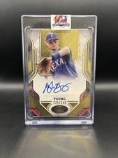 2025 Topps Tier One Prime Performers Michael Young Gold Foil Auto /249 #PPA-MY