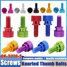 6 -32 6.5 Knurled Thumb Screws Computer Case Aluminum Alloy Hand Grip Knob Bolts