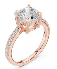 2,3 ct zertifizierter im Labor gez&uuml;chteter Diamant Luxus Verlobungsring f&uuml;r F...