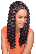 CHERISH DEEP TWIST 22 INCH SYNTHETIC BULK CROCHET CURLY HAIR EXTENSION BRAIDS