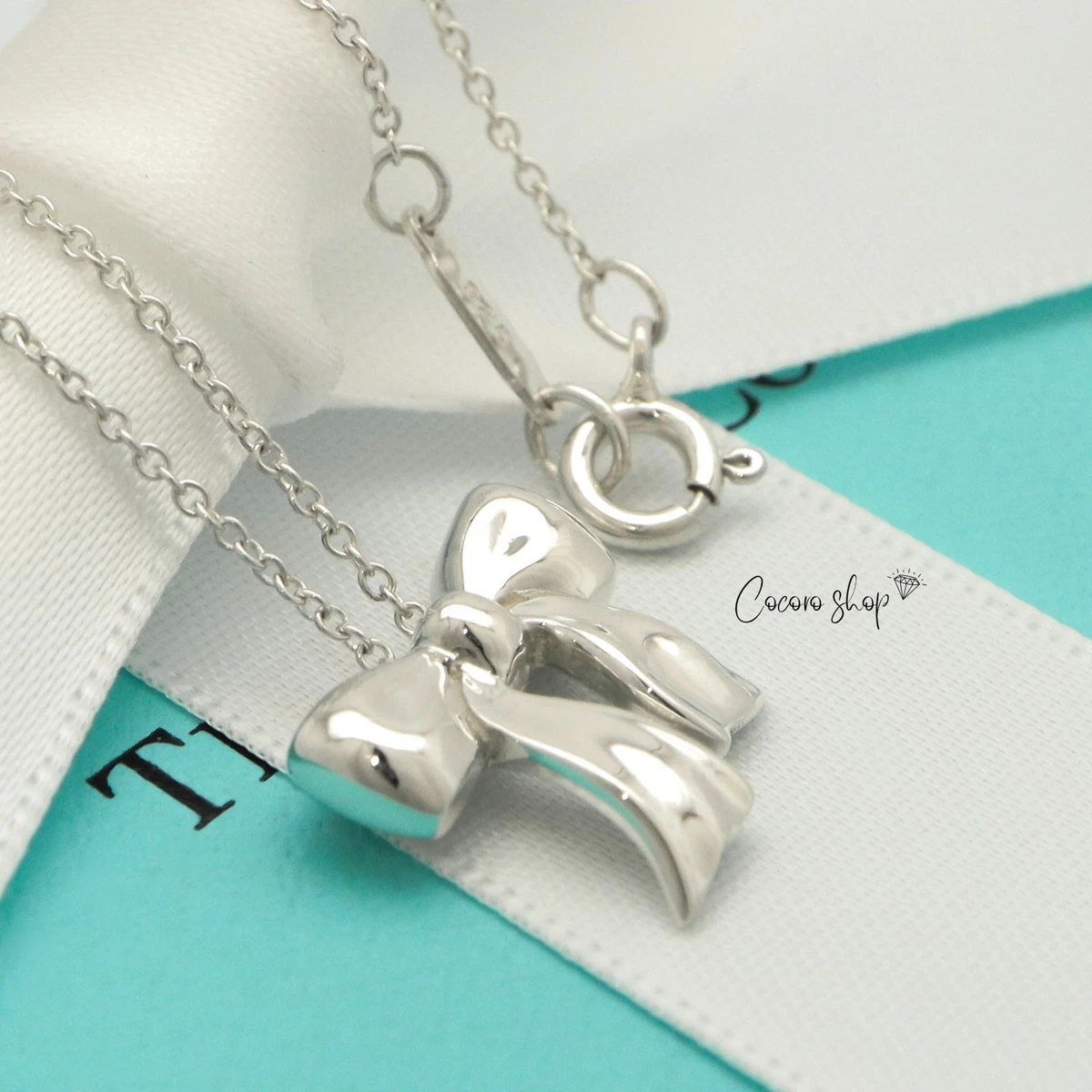 Tiffany & Co. ボウ ネックレス シルバー tiffany bow necklace products for sale | eBay