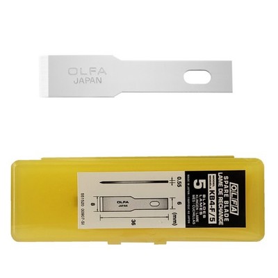 Olfa Ersatzklingen KB4-F 5er Pack - 6 mm Schaft