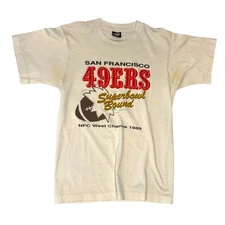 Screen Stars Best - San Francisco 49ers Vintage 1989 Superbowl Bound T-Shirt