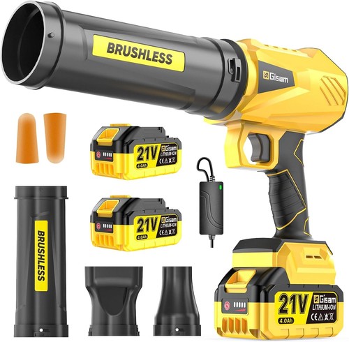 Soffiatore Foglie Alta Potenza 224MPH con Impugnatura Ergonomica - Batterie 2x4000mAh Incluse - Foto 3 di 10