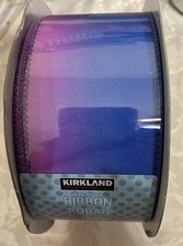 NEW Kirkland Wired Edge Ribbon.2.5  x 50 Yards. Blue Purple Ombr 