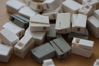 WAGO 50 Stück Verbindungsklemmen / Leuchtenklemmen weiß