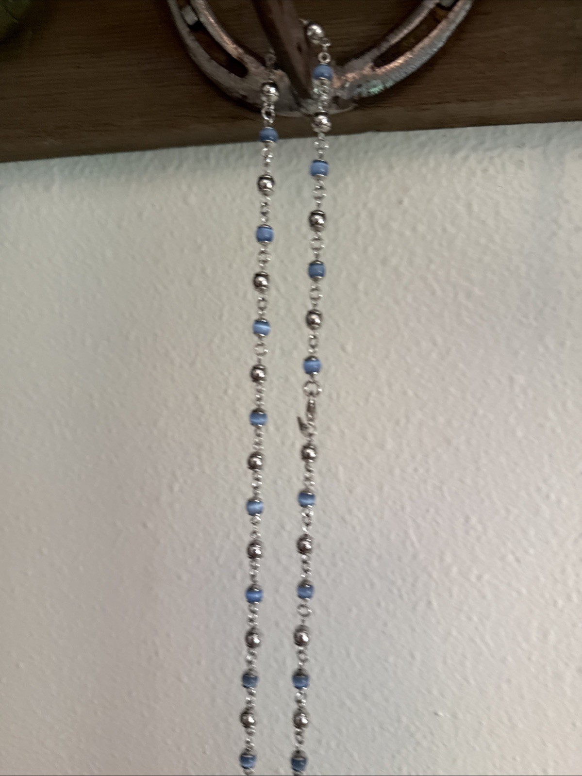 Cookie Lee  Abalone Shell & Silver Tone Bead Neck… - image 2