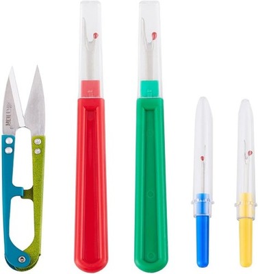 5 Pieces Colorful Seam Ripper Assortment Thread Remover Kit 2 Big and 2 Small US