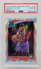 2018 Donruss Optic DEANDRE AYTON Shock Refractor Rookie Card PSA 10 Gem Mint. rookie card picture