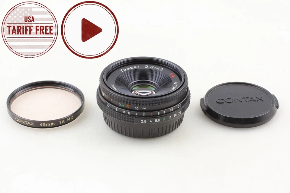[Near MINT] Contax Carl Zeiss 45mm f/2.8 AEJ Pancake Lens For C/Y CY From JAPAN - Image 3 of 4