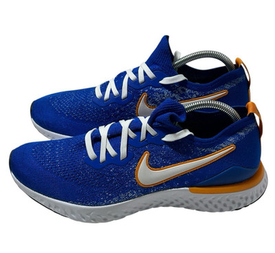 Nike Epic React Flyknit 2 Mens 9 Blue Ribbon Sports Blue White Shoes CJ5228-400