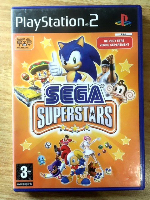 SEGA SUPERSTARS "NE PEUT ÊTRE VENDU SÉPARÉMENT" COMPLET SONY PS2 PAL FRA CIB OVP