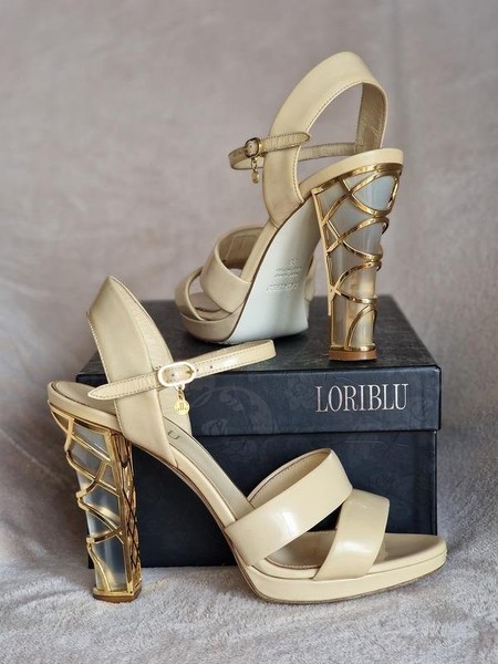 Women Loriblu Heels Gold Leather 37.5