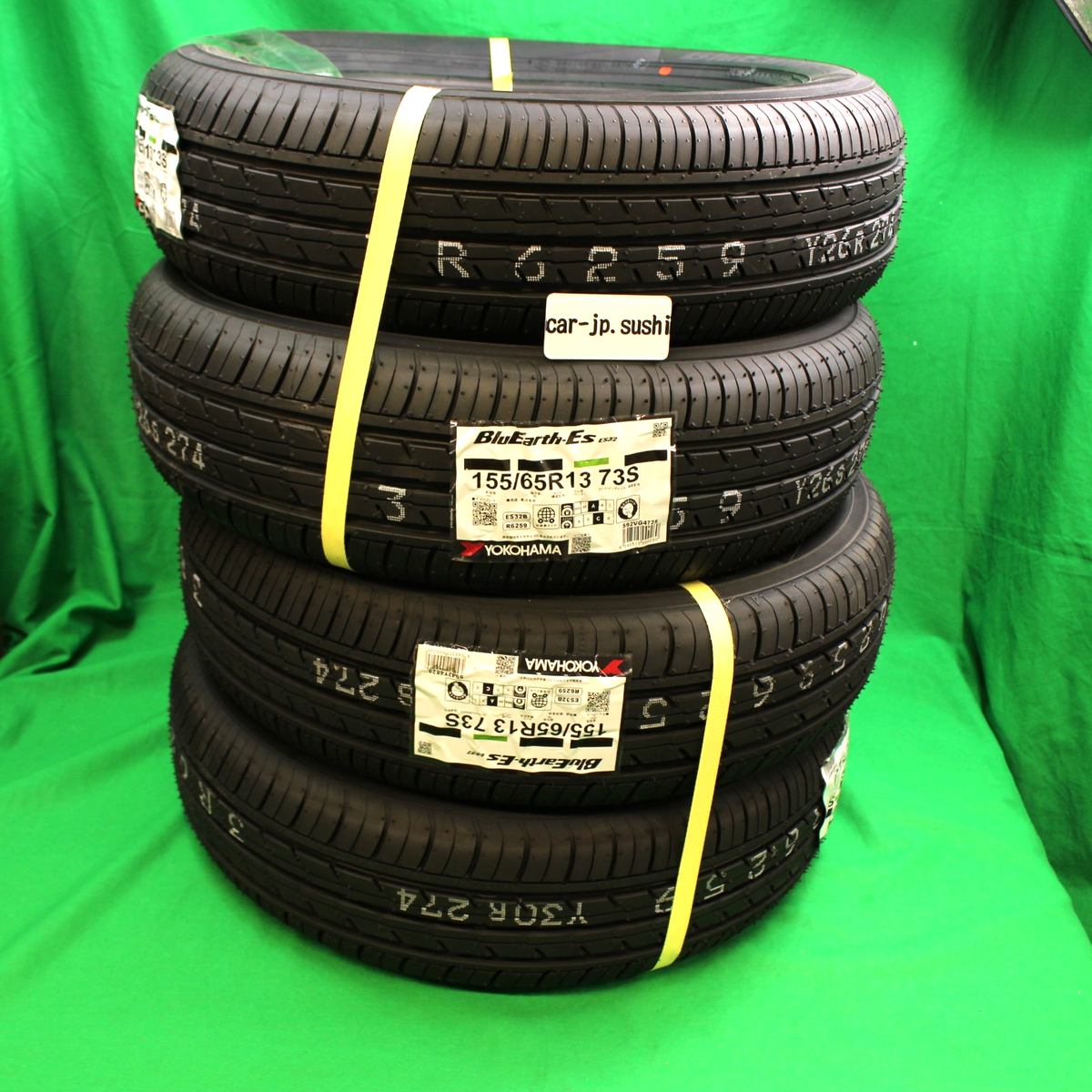 Set of 4 Yokohama Tire 155/65R13 73S BluEarth ES32B R6259 Summer