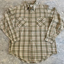 Vintage 1970s Big Mac JC Penney Plaid Work Shirt L 16.5
