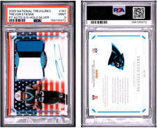 2025 NATIONAL TREASURES TREVOR ETIENNE ROOKIE PATCH AUTO RPA STARS & STRIPES PSA
