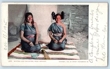 1905 Vintage Postcard Mother and Daughter Moki Indians Native American Posted