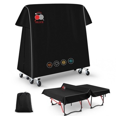PingPong Table Cover 420D Oxford Fabric Cotton Lining， Waterproof PU Coating,...