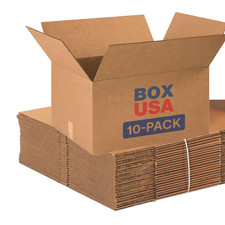 Moving Boxes Large 23"L X 17"W X 12"H 10-Pack - Corrugated Cardboard Box for Shi