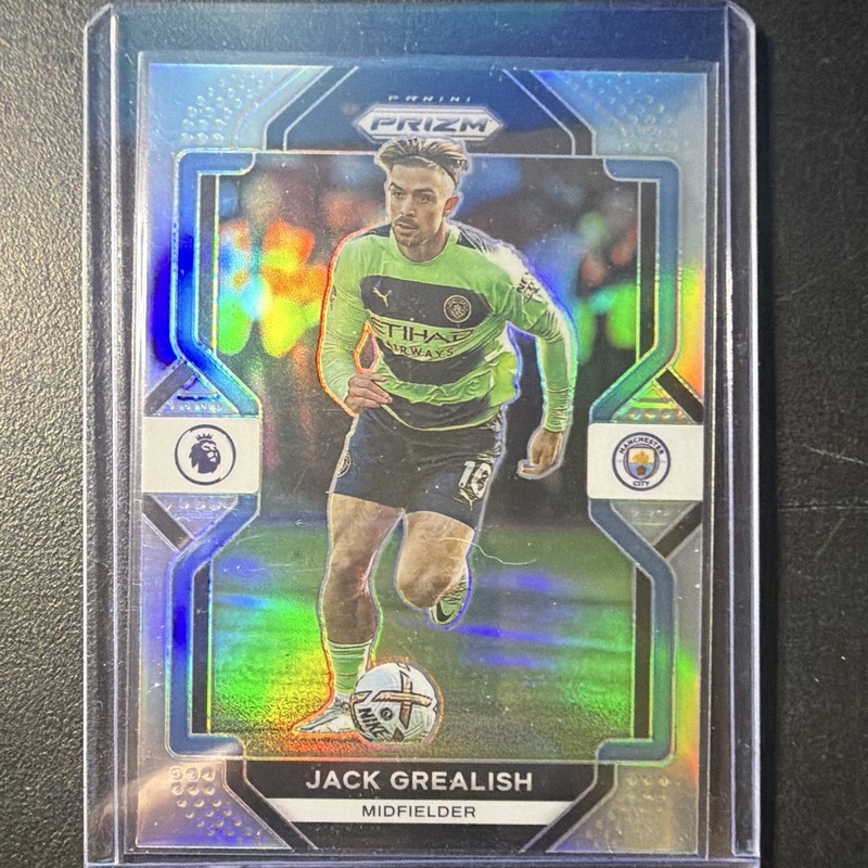 Panini 2022-23 Prizm Premier League Jack Grealish Manchester City Silver #6