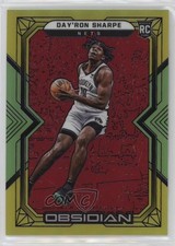 2021 Obsidian Electric Etch Red Yellow & Green Flood 62/99 Day'Ron Sharpe 1kr0