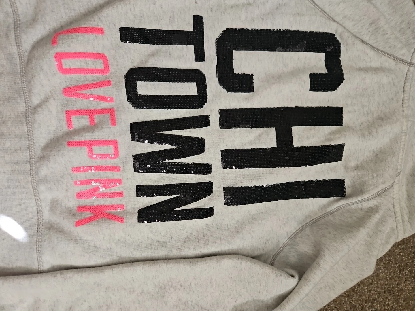 UNDERCOVER Victoria Secret Rosa Chicago Zip Up Bling