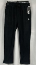 Hurley Joggers Men  s Small Black Fleece Drawstring Lounge Pants NWT New