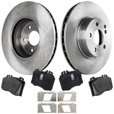 Front Brake Disc Rotors and Pads Kit For Mercedes-Benz SL500 2004 2005 2006
