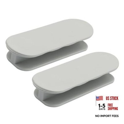 Murtenze 4 Pack Self-Adhesive Pull Handles, ABS Plastic Drawer Stick-on Gray