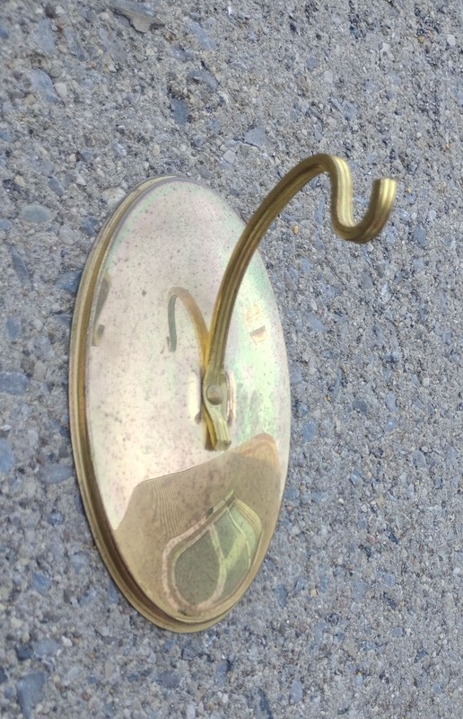 Vintage German Goldtone Wall Hook