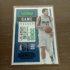 2020-21 Panini Contenders - Luka Dončić #85 Game Ticket Green