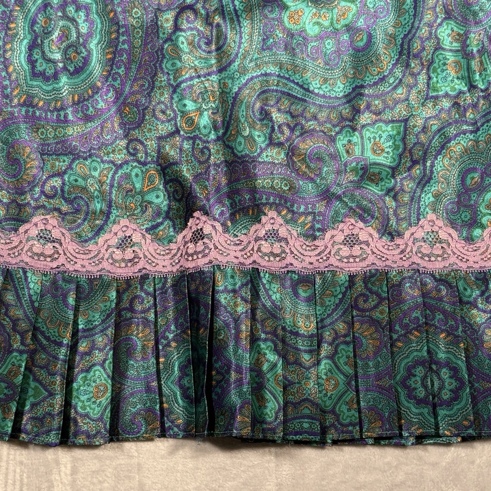 UNDERCOVER Abito slip vintage Victoria's Secret etichetta oro raso lingerie babydoll taglia P S