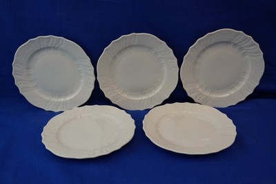 Hutschenreuther Dresden White Set of (5) Bread & Butter Plates, More Avail (S42)