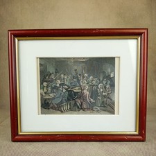 ⭐ William Hogarth's The Rakes Progress The Gaming House Plate 6 Print