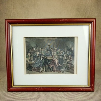   William Hogarth's The Rakes Progress The Gaming House Plate 6 Print